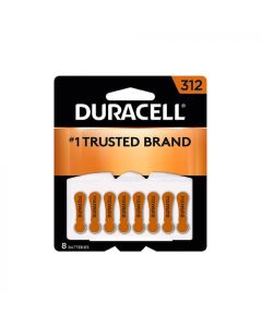 Duracell Baterías Auditivas | tipo 312 PR41 | Paquete de 8 unidades