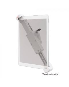 Barkan Soporte para tablet 7" a 14" | Fijo para pared | Rotación 360° | Sistema antirrobo | Blanco