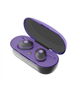 Audífonos Inalámbricos Maxell Mini Duo | Bluetooth | Mini True Wireless TWS | Negro/Morado