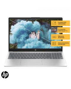 Hp Laptop 15.6" 15FC0043LA | 512 gb ss | 8 GB RAM | R3 7320U | Windows 11 | Gris/Dorado