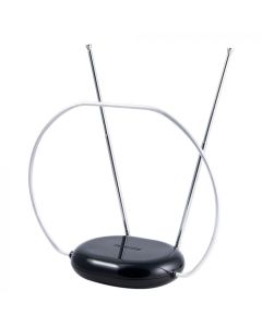 Jasco Antena de television Philips HD con Oreja de Conejo | Negro