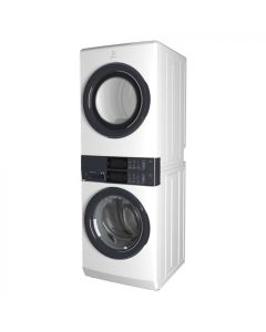 Electrolux Centro de lavado a gas Laundry Tower | Lavadora de carga frontal 4.4 P3 | Secadora 8 P3 | Sistema de lavado LuxCare | Puertas reversibles 