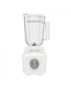 Black and Decker Licuadora Ice Crush | 2 Velocidades + Pulso | Jarra Plástica 1.6L | 700W | Blanca