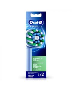 Oral B Respuesto para Cepillos Eléctricos Oral B Pro-Series | Cross Action | Advanced Clean | 2 Piezas