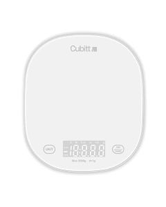Cubitt Bascula de Cocina | Mide líquidos | Modos de Baja Potencia | Información Nutricional | Blanco