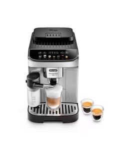 Delonghi Cafetera Automática | Magnifica Evo | con Espumador | 7 Recetas con un Toque | Molinillo Cónico | Plateado