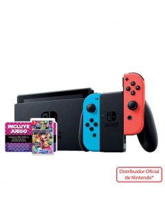 Nintendo Consola Nintendo Switch 2.0 Neon | Incluye un juego Mario Kart 8 Bundle