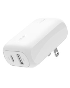 Belkin Cargador de Pared Doble 42w | Usb C | Usb a | Carga Rápida | Blanco