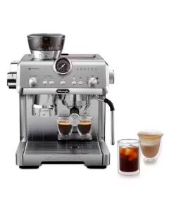 Delonghi Máquina de Café Expresso | Molinillo Integrado | Varilla de Vapor | Acero Inoxidable
