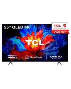 TCL Smart Tv 55" Qled | 4k Ultra Hd | Aipq Procesador | Hdmi | Dolby Atmos | Onkyo 2.1 | Google Tv | 144hz | 3 Años de Garantía