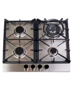 Drija Estufa Empotrable a Gas Milán 60 Pro | 4 Quemadores Italiano | Encendido Eléctrico | 110v/240v | Acero Inoxidable 