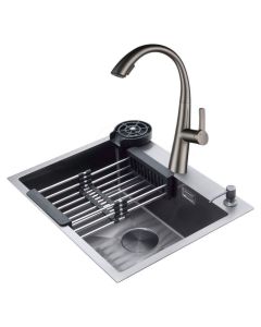 Drija Fregador Bolonia 76 | Acero Inoxidable Satinado 304 | Sistema Antiruido 