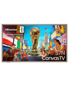 Hisense Televisor 55" Canvas S7 | 4k Qled | Google Tv | Art Mode | Hdr10 | Dolby Vision-Atmos | 3 Años de Garantía
