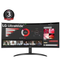 LG Monitor Curvo Ultrawide 34" | Hdmi | Estabilizador Negros | 100hz | 1800r Curvatura 