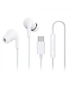 Xiaomi Auriculares Alámbricos | Tipo C | Cancelación de Ruido en Llamada | IP54 | Blanco