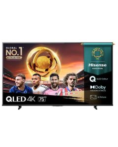 Hisense Televisor Qled 75" Q6q | Vidaa | Quantum Dot | Hdr10 | Dolby Vision Atmos | 2 Años + 1 Año de Garantía Adicional