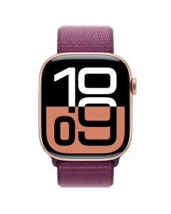 Apple Watch Series 10 Correa Loop Deportiva | Dorado/Rosa | Correa Color Ciruela