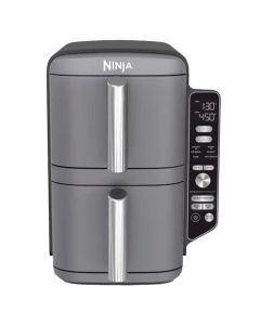 Ninja Freidora de Aire Double Stack Xl | 2 Cestas | 2 Rejillas | Smart Finish | 6 Programas de Cocción 