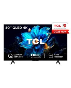 Tcl Televisor 50" | 50p7k | Tv Qled | Uhd 4k | AIpq Processor | Google Tv | 60 Hz | Panel Hva | Dolby Atmos | Negro