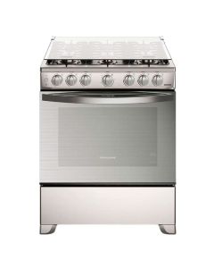 Frigidaire Estufa a Gas 30" | 6 Quemadores | Vapor Bake | Tapa de Vidrio | Acero Inoxidable