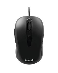 Maxell Mouse Alámbrico Optical Usb-C- | 5 Botones | Mowr-105c | Negro