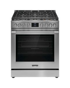 Frigidaire Estufa a Gas Professional | 30" | Sin Precalentamiento + Freidora de Aire | Incluye Bandeja para Freír de Aire | Acero Inoxidable
