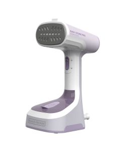 Black and Decker Vaporizador de Mano | Plegable Fácil de Almacenar | Blanco y Violeta