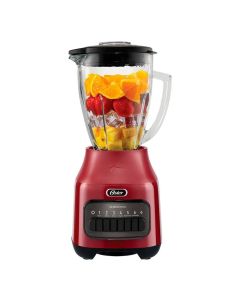 Oster Licuadora | 6 Velocidades | Jarra de Vidrio | 800 Watts | Rojo