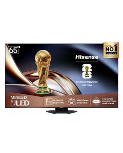 Hisense Televisor Mini Uled 65" | 4k | Smart Tv | Hdr10 | Dolby Vision Atmos | 3 Años de Garantía