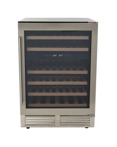 Avanti Vinera | Capacidad 47 Botellas | Doble Zona | Control Digital | Estantes de Madera | Luz Led | Acero Inoxidable