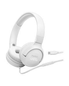 Jbl Audífonos Alámbricos Tune 520c | Ubs-C | Sonido Jbl Pure Bass | Blanco