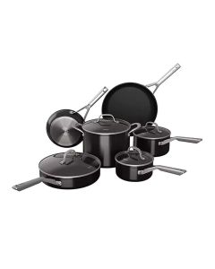 Ninja Juego de Ollas de Cocina | Neverstick | 10 Piezas | Negro