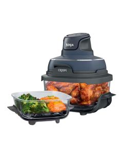 Ninja Freidora de Aire Crispi | 4 en 1 | 1500v | Libre de Bpa | Gris 