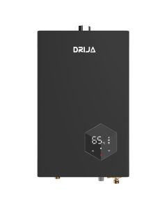 Drija Calentador de Agua a Gas | Pantalla Led Táctil | Encendido Eléctrico | Negro