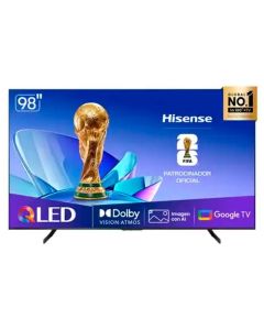 Hisense Televisor Qled 98" | Smart Tv | Game Mode Pro | Dolby Vision | 4k Ia | Google Tv | 2 Años de Garantía 