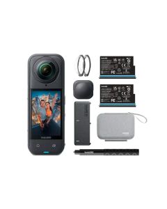 Insta360 Cámara de Acción 360° X5 Essentials Bundle | 8k | Triple Chip Ia | 6 Ejes | Negro