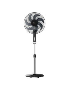 Midea Ventilador de Pedestal 16" | Oscilación 60° | Temporizador | Negro