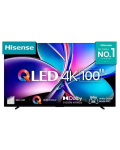 Hisense Televisor Fire Mini Led Uled 100" Serie Qd7 | 4k | Fire Os | Dolby Vision And Atmos | Hdr10 | 3 Años de Garantía