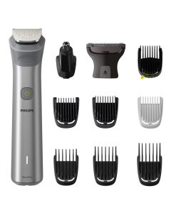 Philips Afeitadora Multigroomer Serie 5000 con 11 Accesorios | Cuchilla de Precisión | 120 Minutos de Uso con una Carga | Uso en Seco y Mojado
