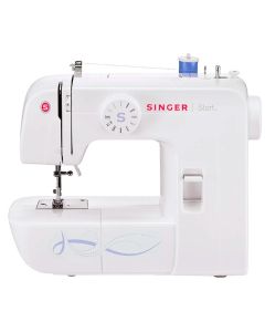 Singer Máquina de Coser Start | 6 Puntadas | para Uso Doméstico | Ojal en 4 Pasos | Palanca de Retroceso | Corta Hilo Lateral | Luz Led | Blanca