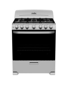 Mabe Estufa de Piso 30" | 6 Quemadores | Easy Clean Pro | Plata Mercury