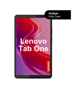 Lenovo Tablet Tab One | Android 14 | Mediatek Helio G85 | 128gb | 4gb Ram | Pantalla 8.7” | Wi-Fi | Bluetooth | Incluye Cover
