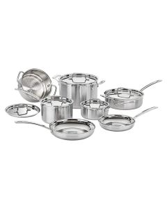 Cuisinart Juego de Ollas | 12 Piezas | Multiclad Pro | Acero Inoxidable
