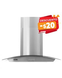 Drija Extractor de Grasa| (Campana) 76 cm| 2 Chimeneas | Acero 