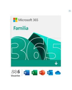 Microsoft Tarjeta De Licencia 365 Familia 6 Usuarios Suscripción Licencia 1 Año Producto En Tarjeta (Esd)