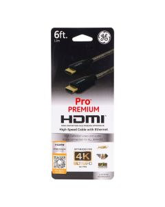 Jasco Cable Hdmi De 6 'De Alta Velocidad Serie Ge Ultrapro Con Ethernet