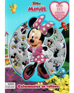 Disney Minnie Calcomanias en Relieve