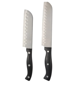 Hamilton Beach Set de Cuchillos de Acero Inoxidable Santoku 2 Piezas