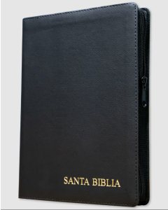 Biblia Negra con Ziper Letra Gigante