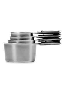 Oxo Tazas Medidoras de Acero Inoxidable 4 Piezas